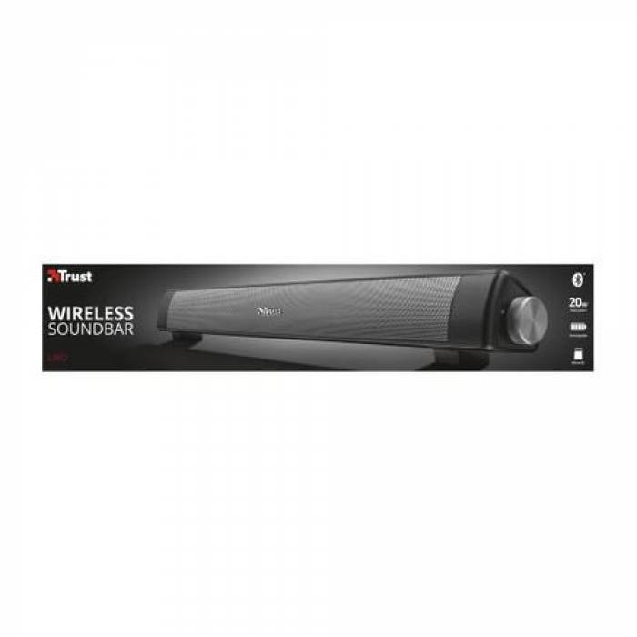 Soundbar Trust Lino, 20W, Black