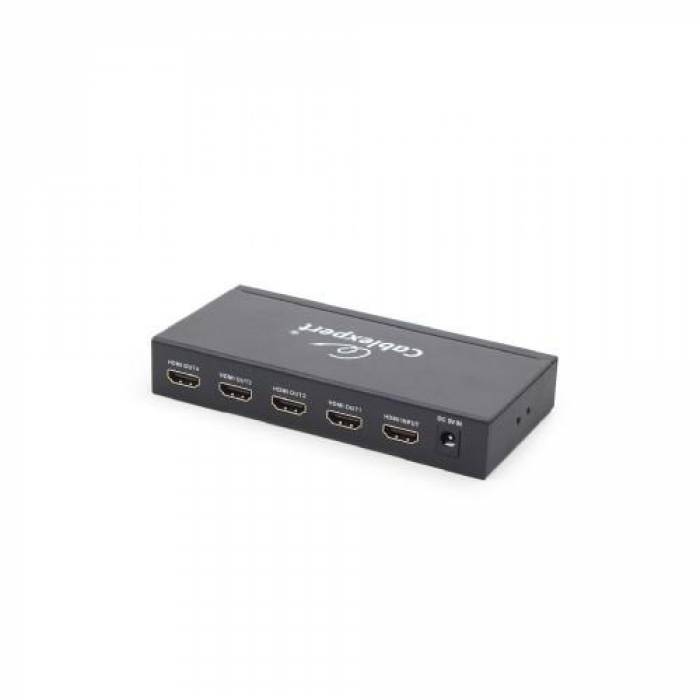 Splitter KVM Gembird, 4x HDMI, Black