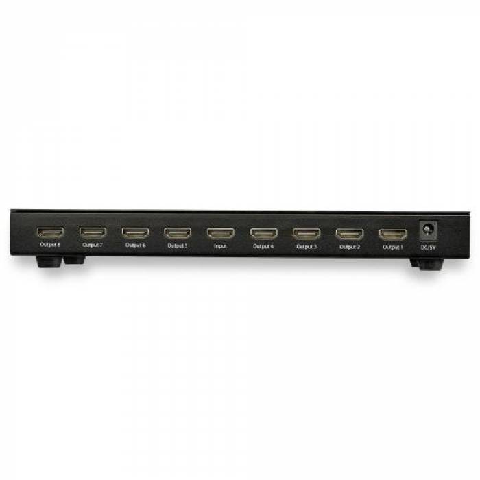 Splitter KVM Startech ST128HD20, 8x HDMI, Black