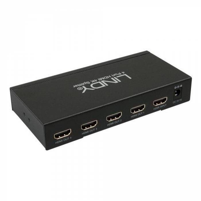 Splitter Lindy LY-38159, 4x HDMI