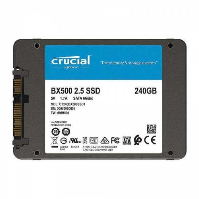 SSD Crucial BX500 240GB, SATA3, 2.5inch