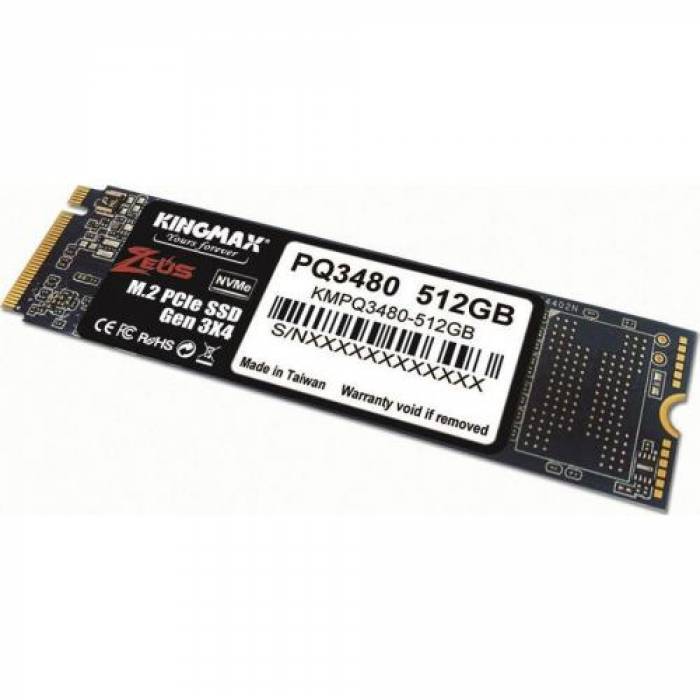 SSD Kingmax Zeus PQ3480 512GB, PCIE x4 Gen3, M.2