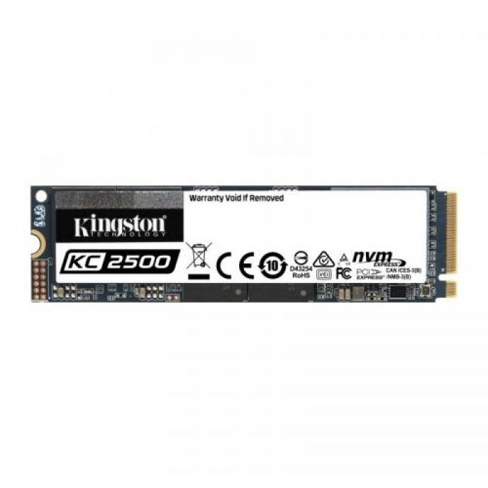 SSD Kingston KC2500 500GB, PCIe Gen3 x4, M.2