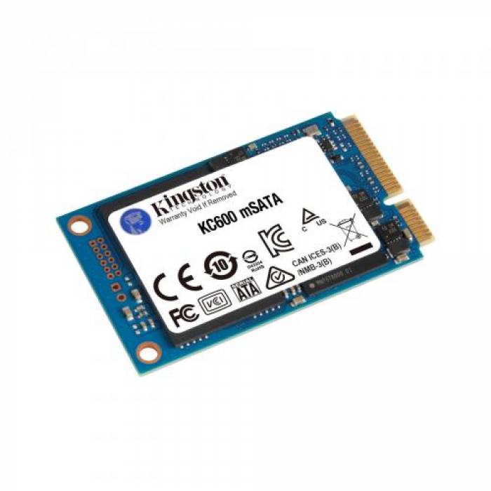 SSD Kingston KC600 1TB, SATA3, mSATA