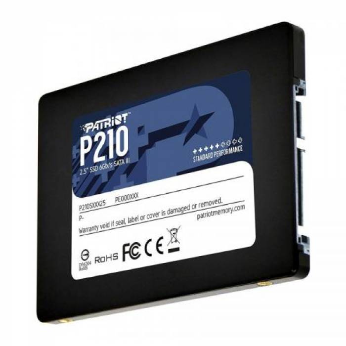 SSD Patriot P210, 512GB, SATA3, 2.5 inch