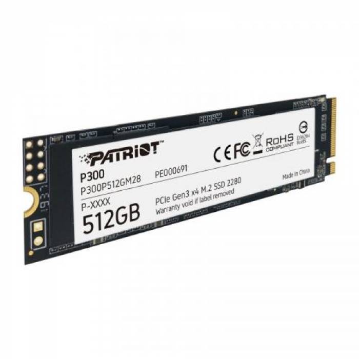 SSD Patriot P300 512GB, PCI Express 3.0 x4, M.2