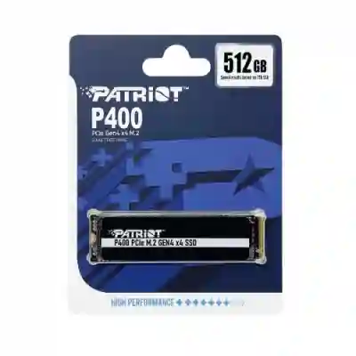 SSD Patriot P400 512GB, PCIe Gen3 x4, M.2