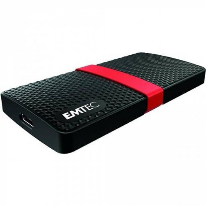 SSD portabil Emtec X200, 512GB, USB-C, Black