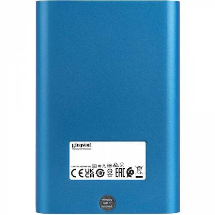 SSD portabil Kingston IronKey Vault Privacy 80 1.92TB, USB 3.0 Tip C, Blue