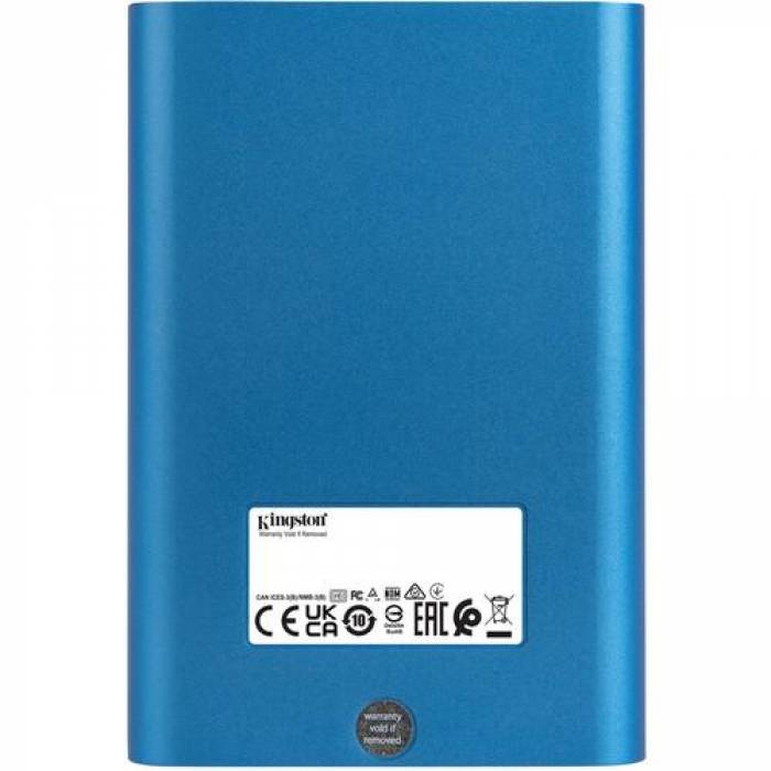 SSD portabil Kingston IronKey Vault Privacy 80 480GB, USB 3.0 Tip C, Blue