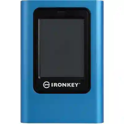 SSD portabil Kingston IronKey Vault Privacy 80 960GB, USB 3.0 Tip C, Blue