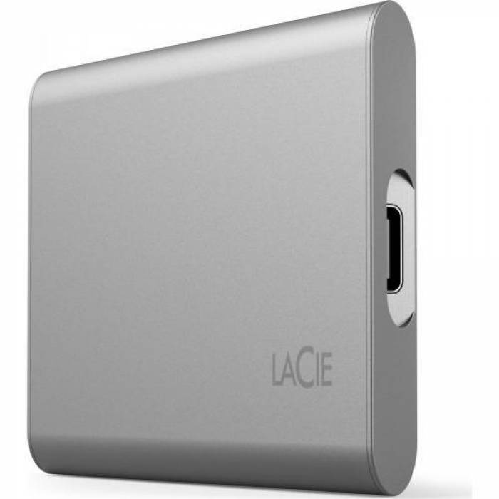 SSD portabil LaCie by Seagate Portable SSD V2 500GB, USB 3.1, M.2, Silver