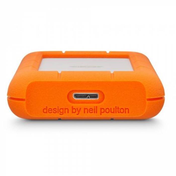 SSD portabil LaCie by Seagate Rugged 4TB, USB 3.2 Tip C, Orange