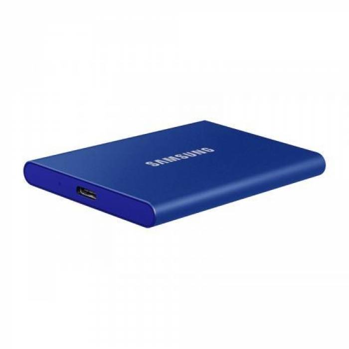 SSD Portabil Samsung T7, 1TB, USB-C 3.2, Blue