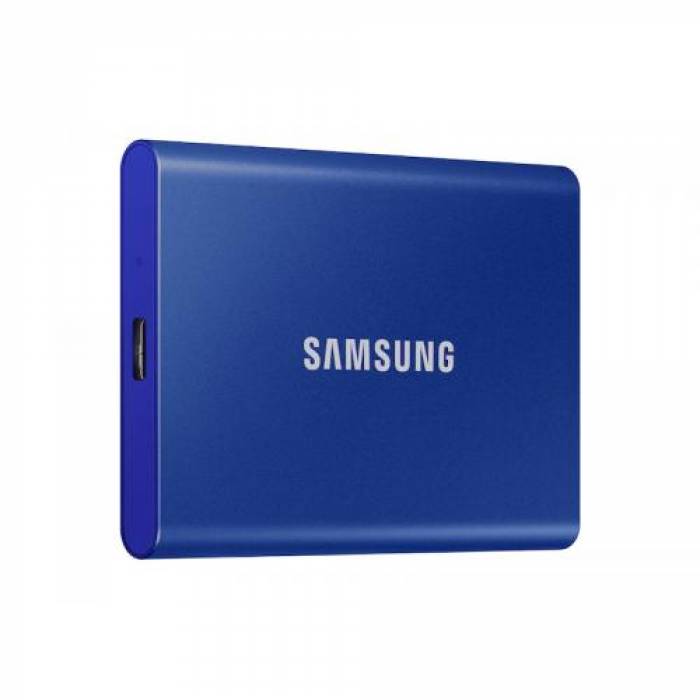 SSD Portabil Samsung T7, 2TB, USB-C 3.2, Blue