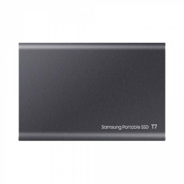 SSD Portabil Samsung T7, 2TB, USB-C 3.2, Titan Grey