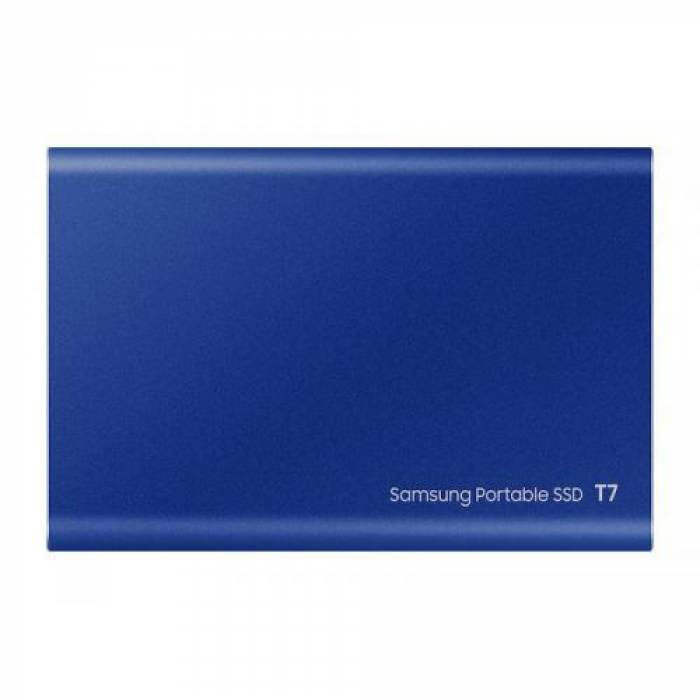 SSD Portabil Samsung T7, 500GB, USB-C 3.2, Blue