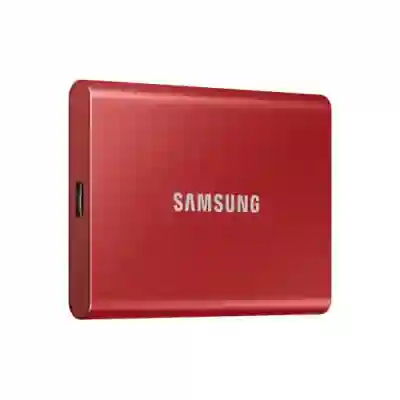 SSD Portabil Samsung T7, 500GB, USB-C 3.2, Red