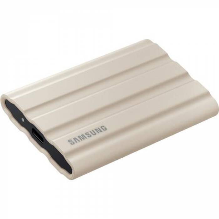 SSD Portabil Samsung T7 Shield, 1TB, USB-C 3.1, Beige