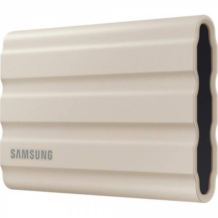 SSD Portabil Samsung T7 Shield, 1TB, USB-C 3.1, Beige