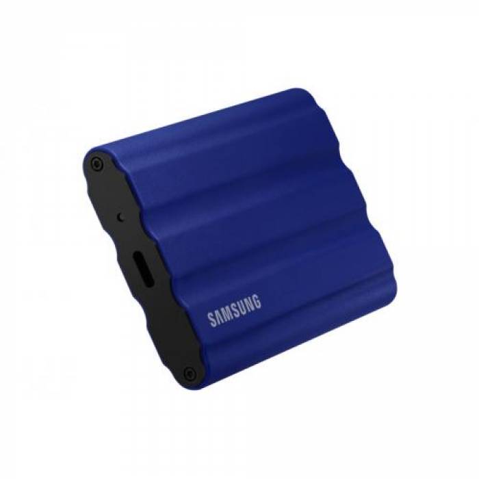 SSD Portabil Samsung T7 Shield, 1TB, USB-C 3.1, Blue