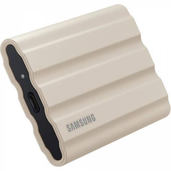 SSD Portabil Samsung T7 Shield, 2TB, USB-C 3.1, Beige