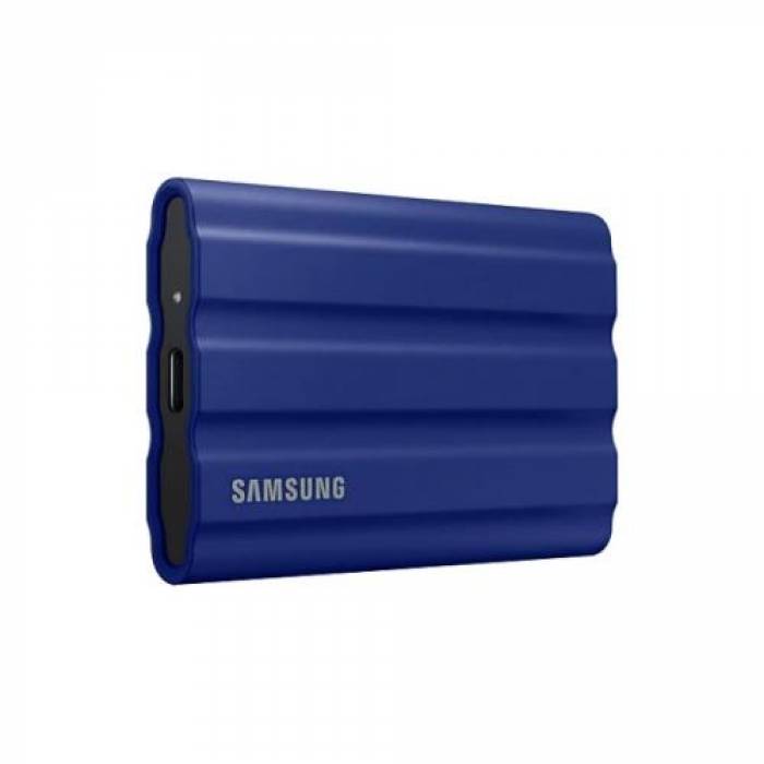 SSD Portabil Samsung T7 Shield, 2TB, USB-C 3.1, Blue