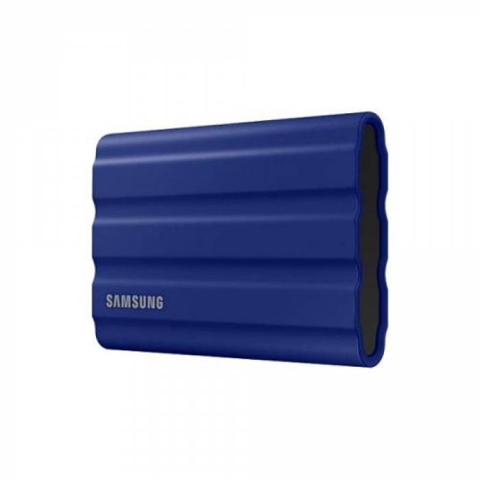 SSD Portabil Samsung T7 Shield, 2TB, USB-C 3.1, Blue