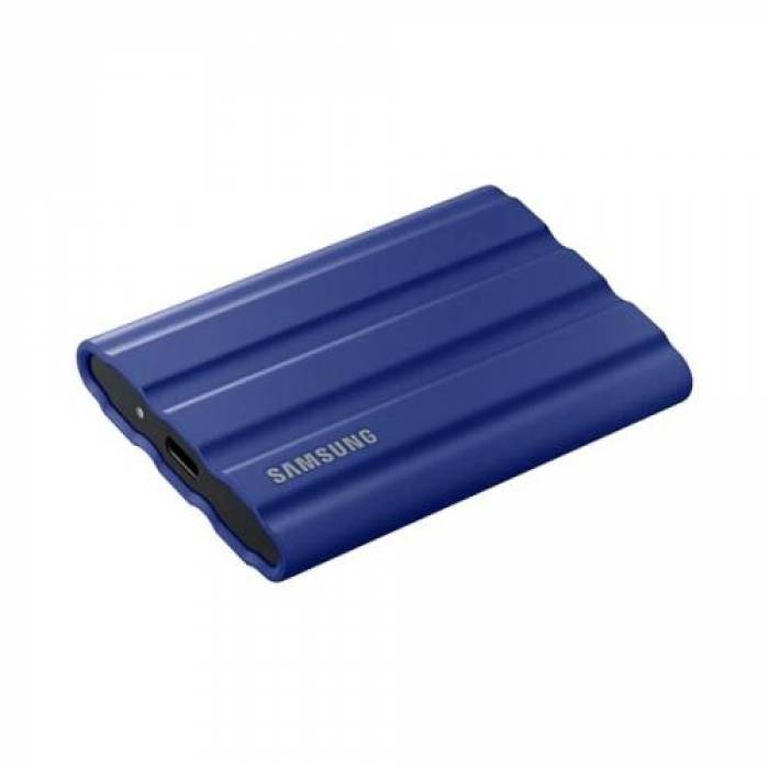 SSD Portabil Samsung T7 Shield, 2TB, USB-C 3.1, Blue