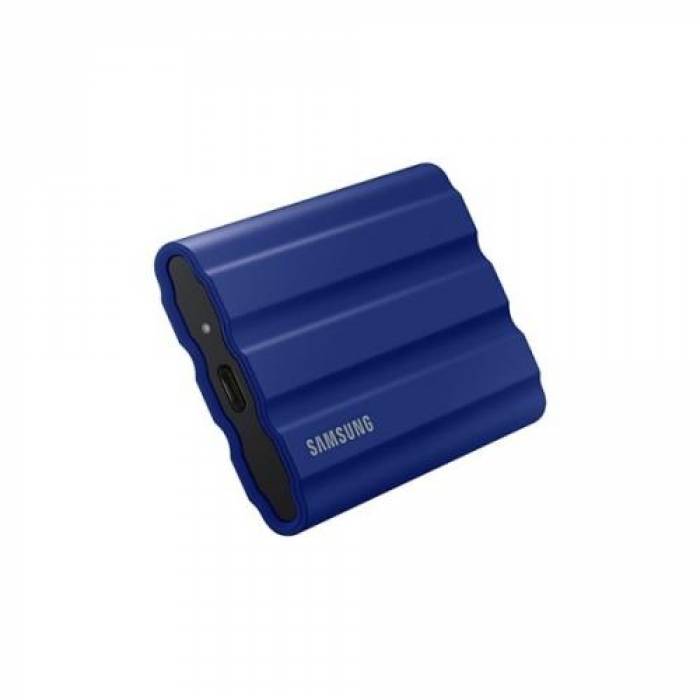 SSD Portabil Samsung T7 Shield, 2TB, USB-C 3.1, Blue