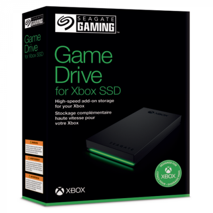 SSD Portabil Seagate Game Drive for Xbox 1TB, USB 3.0, Black