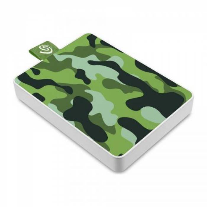 SSD portabil Seagate One Touch Special Edition, USB 3.0, 500GB, Camo Green
