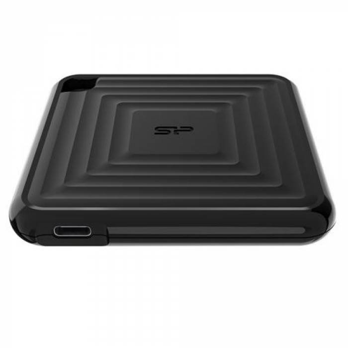 SSD Portabil Silicon Power PC60 480GB, USB 3.1, Black