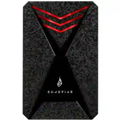 SSD portabil SureFire by Verbatim Bunker, 1TB, USB 3.0, Black