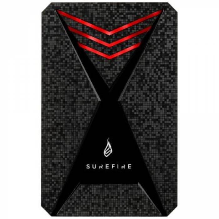 SSD portabil SureFire by Verbatim Bunker, 1TB, USB 3.0, Black