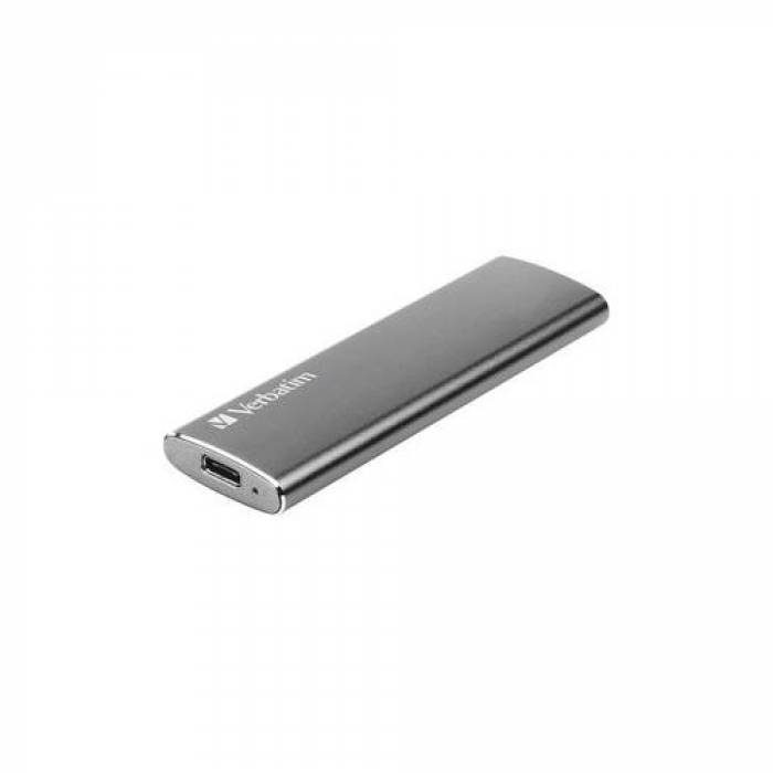 SSD portabil Verbatim Vx500, 240GB, USB 3.1, Silver