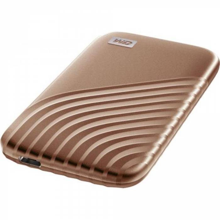 SSD portabil Western Digital 500GB, USB-C, 2.5inch, Gold