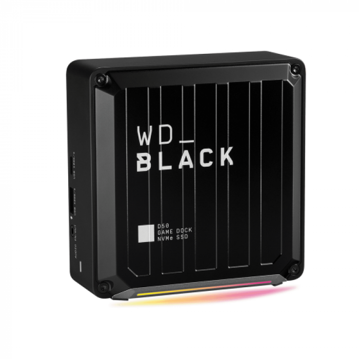 SSD portabil Western Digital Black D50 Game Dock, USB 3.2, Black