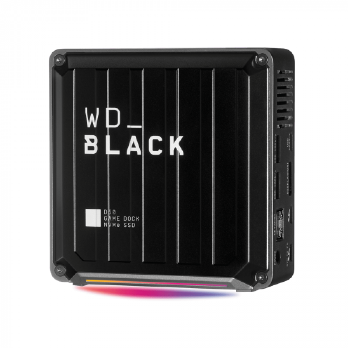 SSD portabil Western Digital Black D50 Game Dock, USB 3.2, Black