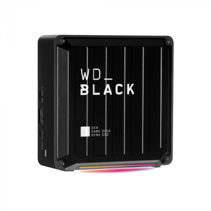 SSD portabil Western Digital Black D50 Game Dock, USB 3.2, Black