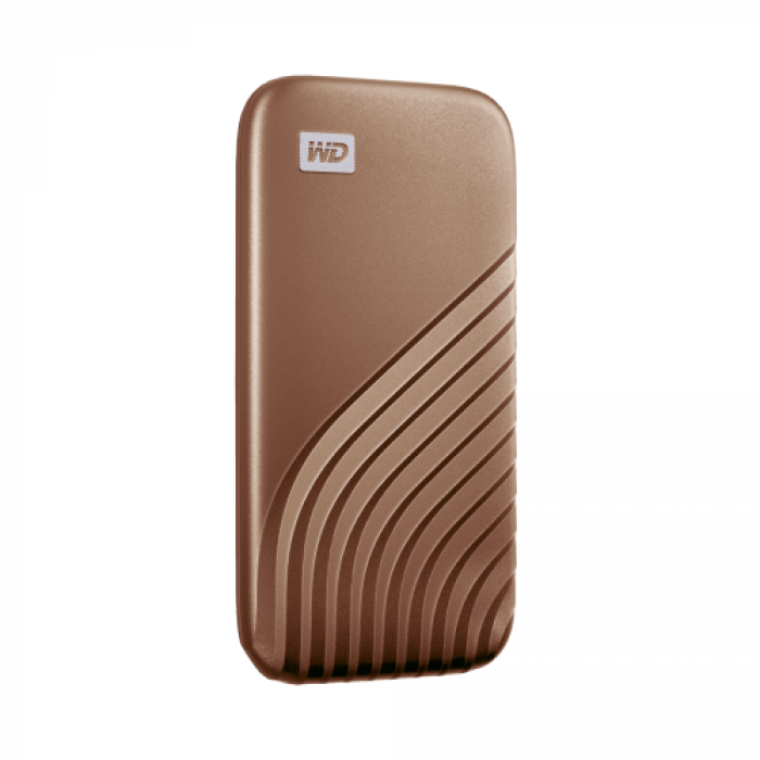 SSD portabil Western Digital My Passport, 2TB, USB-C, 2.5inch, Gold