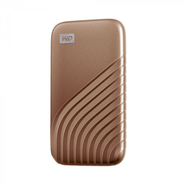 SSD portabil Western Digital My Passport, 2TB, USB-C, 2.5inch, Gold