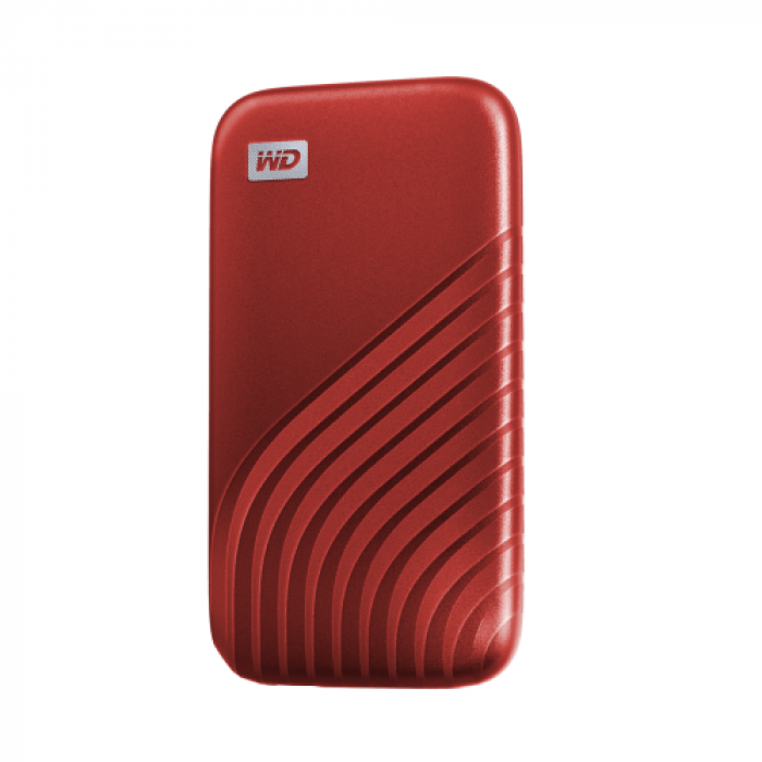 SSD portabil Western Digital My Passport, 2TB, USB-C, 2.5inch, Red