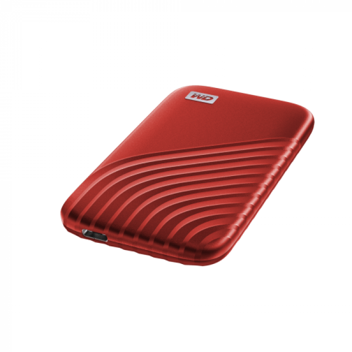 SSD portabil Western Digital My Passport, 2TB, USB-C, 2.5inch, Red