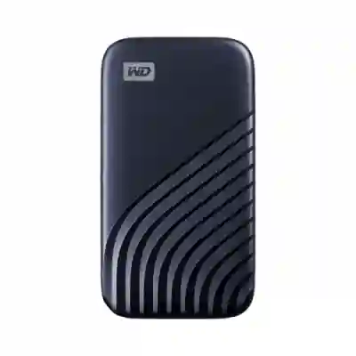 SSD portabil Western Digital My Passport, 500GB, USB-C, 2.5inch, Blue