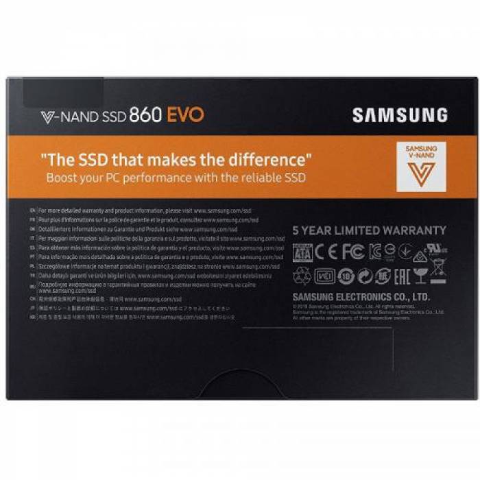SSD Samsung 860 EVO 4TB, SATA3, 2.5inch