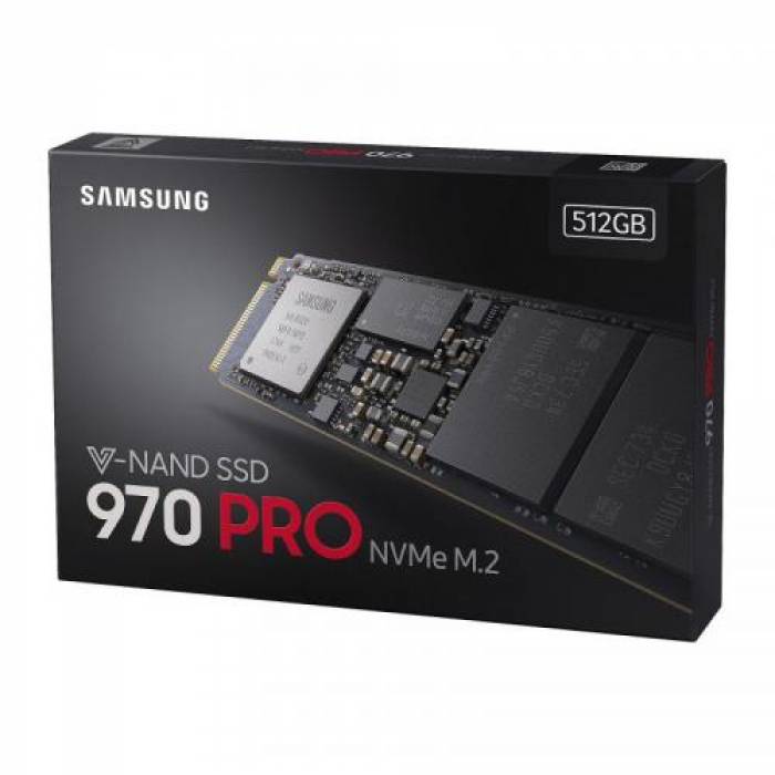 SSD Samsung 970 PRO Series 512GB, PCI Express x4, M.2 2280