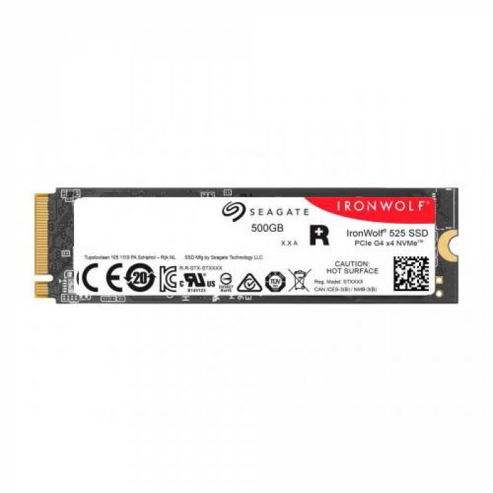 SSD Seagate Ironwolf 525 500GB, PCI Express 4.0 x4, M.2