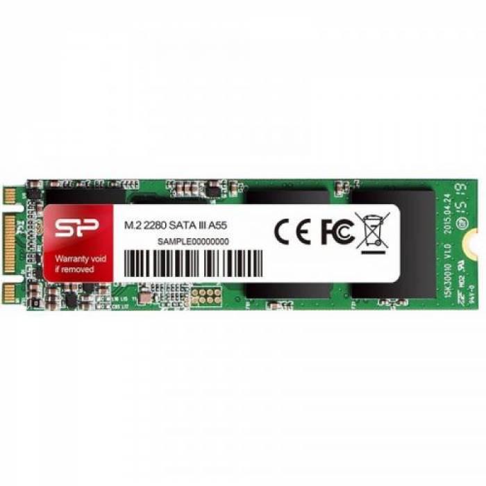 SSD Silicon-Power A55 256GB, SATA3, M.2