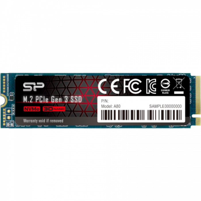 SSD Silicon Power P34A80 2TB, PCI Express 3.0 x4, M.2